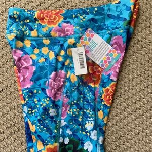 LulaRoe Blue Floral JADE - Medium - NWT